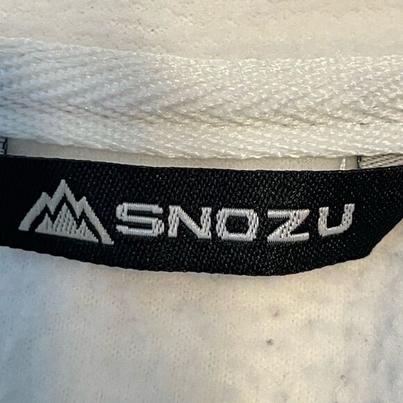 Snozu Fleece Jacket Winter White Knit Full Zip Long Sleeve Lightweight S - Picture 6 of 8